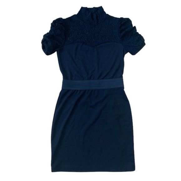 Black Fitted Seductions Dress Size Small - Picture 1 of 8